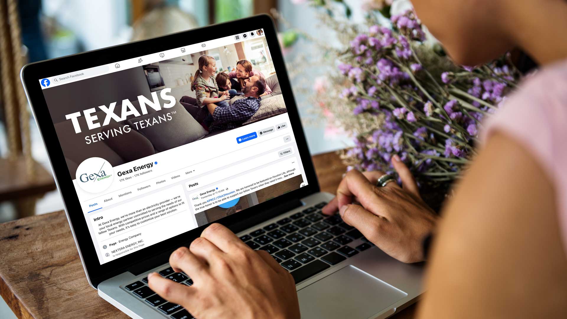 Gexa Facebook Cover Mockup